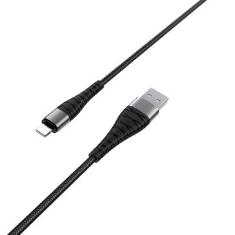 УЦ Дата-кабель BOROFONE BX32 Munificent lightning 1м (чёрный) (ПУ) 
