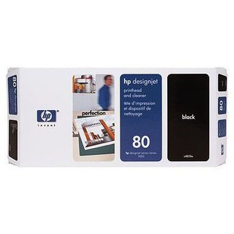  Печатающая головка HP 80 C4820A черный для HP DJ 1050c/c plus/1055 