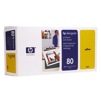  Печатающая головка HP 80 C4823A желтый для HP DJ 1050c/c plus/1055 
