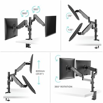  Кронштейн для мониторов ONKRON G140 Black 