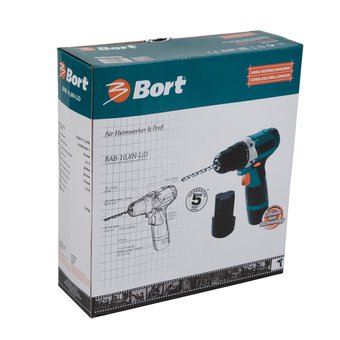  Дрель-шуруповерт Bort BAB-10,8N-LiD 