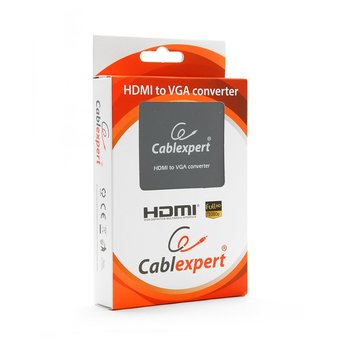  Конвертер Cablexpert DSC-HDMI-VGA-001 HDMI-1.3 (папа) - D-SUB/VGA (мама) + Audio stereo (mini-jack 3.5 mm) 