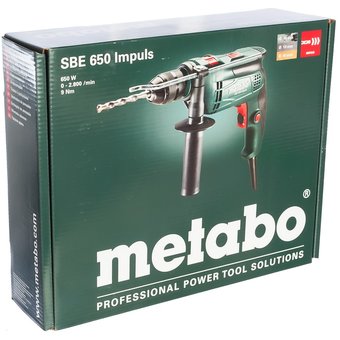  Дрель ударная Metabo SBE 650 Impuls 600672500 (кейс в комплекте) 
