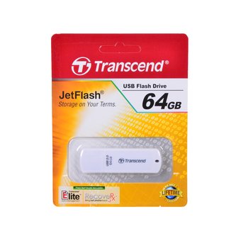  Flash Drive 64Gb USB2.0 Transcend Jetflash 370 TS64GJF370 белый 