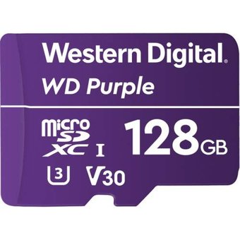  Карта памяти WD microSDXC 128Gb Class10 WDD128G1P0A Purple w/o adapter 