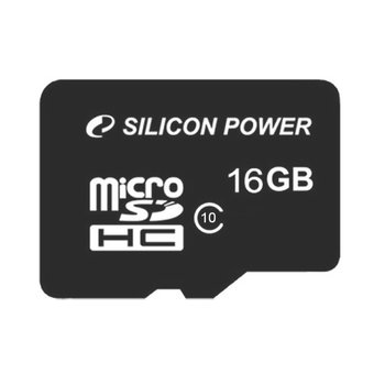  Карта памяти Silicon Power microSDHC 16GB Class10 (SP016GBSTH010V10) 