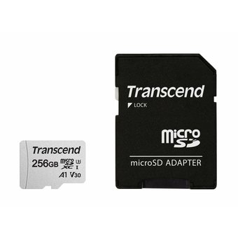  Карта памяти Transcend microSDXC 256Gb Class10 TS256GUSD300S-A + adapter 