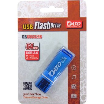  Flash Drive 64Gb USB3.0 Dato DB8002U3 DB8002U3B-64G синий 