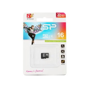  Карта памяти Silicon Power microSDHC 16GB Class10 (SP016GBSTH010V10) 