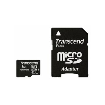  Карта памяти Transcend microSDHC 8Gb Class10 TS8GUSD300S w/o adapter 