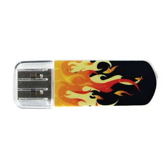  USB-флешка 8G USB 2.0 Verbatim Mini Elements Edition Fire (98158) 