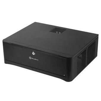  Корпус Silverstone Grandia SST-GD06B HTPC Micro ATX Computer Case, Silent High Airflow Performance, 2x 3.5 Inch Hot Swap Drive Bay, lockable, black 