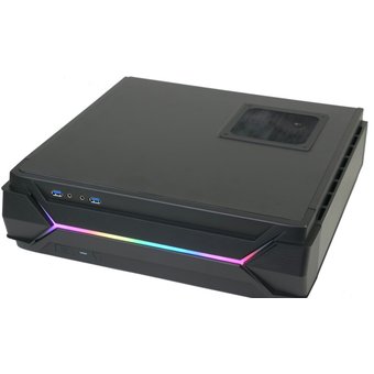  Корпус Silverstone SST-RVZ03B-ARGB Raven Mini-ITX Gaming Computer Case, ARGB, black 