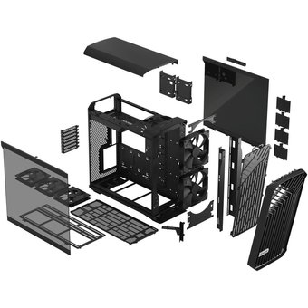  Корпус Fractal Design Torrent Black TG Light Tint (FD-C-TOR1A-01) черный без БП E-ATX 11x120mm 8x140mm 2xUSB2.0 2xUSB3.0 