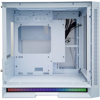  Корпус 1STPLAYER Steam Punk SP6 (SP6-G-WH) White/mATX, TG 