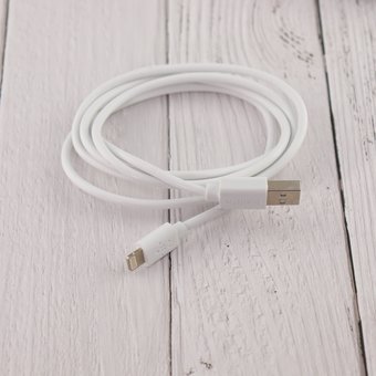  УЦ Дата-кабель Belkin Lightning 1,2m в коробке (белый) (ПУ) 