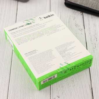 УЦ Дата-кабель Belkin Lightning 1,2m в коробке (белый) (ПУ) 
