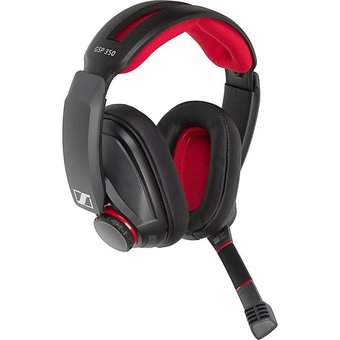  Наушники с микрофоном Sennheiser GSP 350 черный/красный накладные оголовье (507081) 