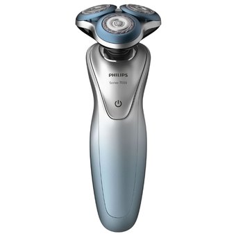  Бритва роторная Philips Series 7000 S7910/16 серый/голубой 