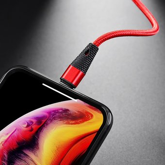  УЦ Дата-кабель BOROFONE BU10 Pineapple lightning 1м (красный) (ПУ) 