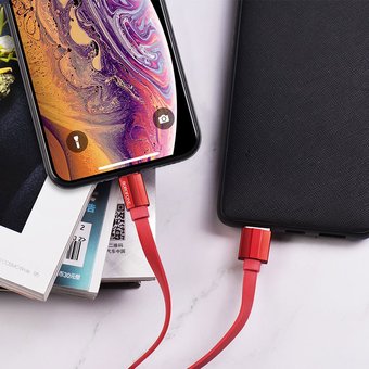  УЦ Дата-кабель BOROFONE BU8 Glory lightning 1м (красный) (ПУ) 
