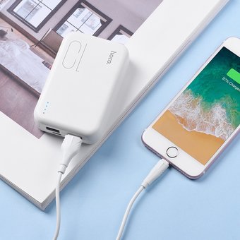  УЦ Дата-кабель BOROFONE BX18 Optimal lightning 2м (белый) (ПУ) 