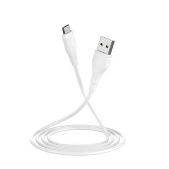  УЦ Дата-кабель BOROFONE BX18 Optimal  micro 2м (белый) (ПУ) 