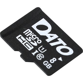  Карта памяти Dato microSDHC 8Gb Class10 DTTF008GUIC10 w/o adapter 