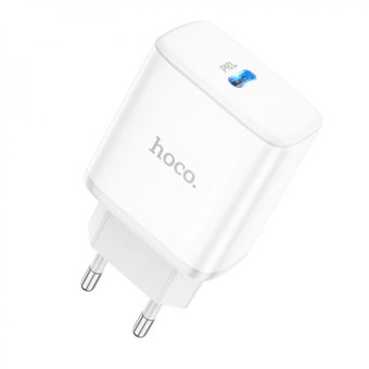  СЗУ Hoco C104A Stage single port PD20W charger, white 