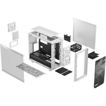  Корпус Fractal Design Meshify 2 Lite (FD-C-MEL2A-04) TG Clear Tint белый без БП ATX 5x120mm 4x140mm 2xUSB3.0 audio bott PSU 