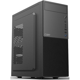  Корпус CBR PCC-ATX-E188-WPSU ATX Miditower E188, без БП, 1*USB 3.0, 2*USB 2.0, HD Audio+Mic, Black 