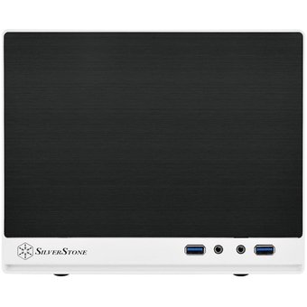  Корпус Silverstone Sugo SST-SG13WB-Q , mini-ITX, без БП (ATX) черно-белый, передняя панель из пластика 