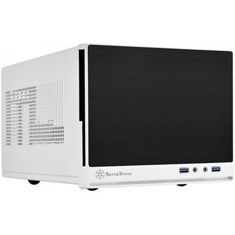  Корпус Silverstone Sugo SST-SG13WB-Q , mini-ITX, без БП (ATX) черно-белый, передняя панель из пластика 