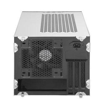  Корпус Silverstone SST-SG15S Mini-ITX корпус-куб с алюминиевой передней панелью silver (811239) 