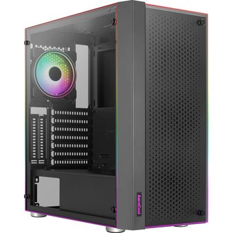  Корпус Aerocool Skribble SKRIBBLE-G-BK-V1 черный без БП ATX 2x120mm 2xUSB3.0 audio bott PSU 