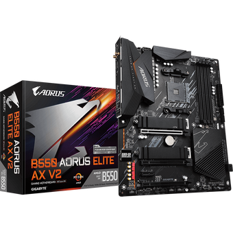  Материнская плата Gigabyte B550 AORUS Elite AX V2, RTL 