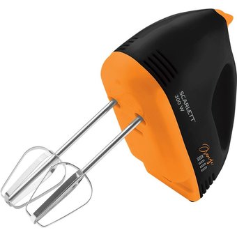 Миксер Scarlett SC-HM40S20 черный/оранжевый 