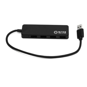  Концентратор 5bites HB34-310BK 4*USB3.0/USB PLUG/Black 