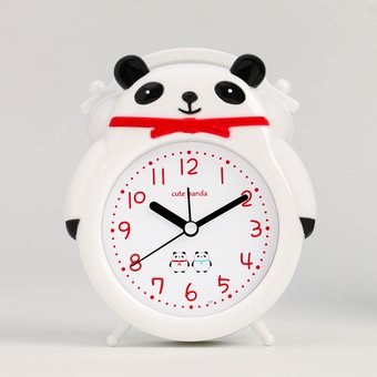  Будильник детский  "Милая панда", дискретный ход, 16 х 13 х 5 см (7352018) 