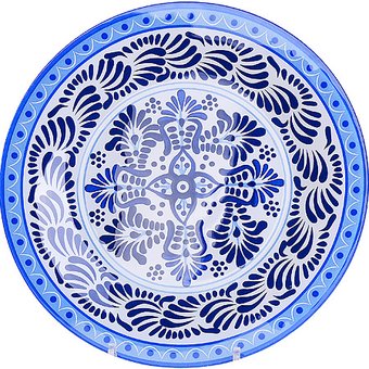  Набор стеклянной посуды LORAINE 30679 белый, синий,голубой 