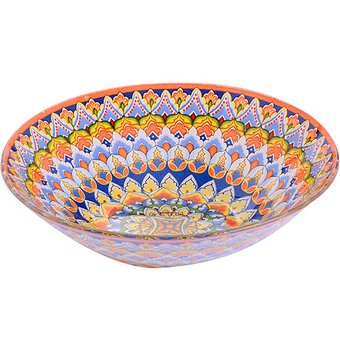  Набор стеклянной посуды LORAINE 30680 оранжевый,синий,голубой 