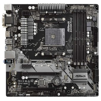  Материнская плата Asrock B450M PRO4 