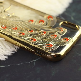  Чехол Жар-Птица для iPhone XR золото 