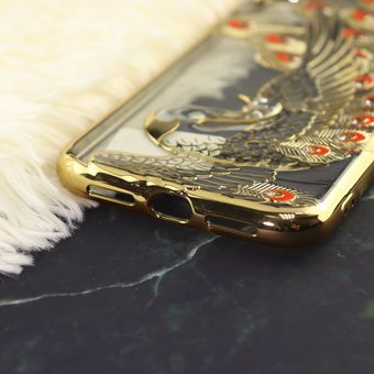  Чехол Жар-Птица для iPhone XR золото 