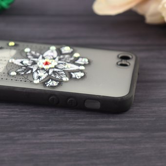  Чехол Flower Star для iPhone 5S/SE белый 