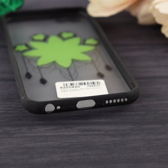  Чехол Flower Star для iPhone 6/6S зелёный 