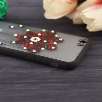  Чехол Flower Star для iPhone 6/6S красный 