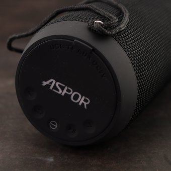  УЦ Портативная колонка Aspor P7 черный (ПУ) 