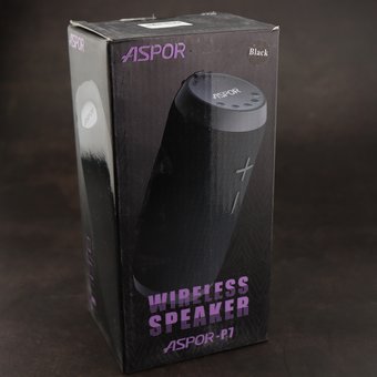  УЦ Портативная колонка Aspor P7 черный (ПУ) 