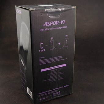  УЦ Портативная колонка Aspor P7 черный (ПУ) 